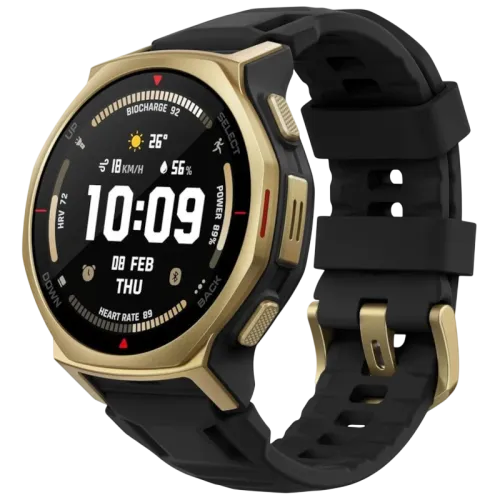 Amazfit T-Rex 3 Pro Dorado 1,32 pulgadas AMOLED GPS NFC Llamadas Bluetooth 19 días +180 deportes 10ATM Smartwatch