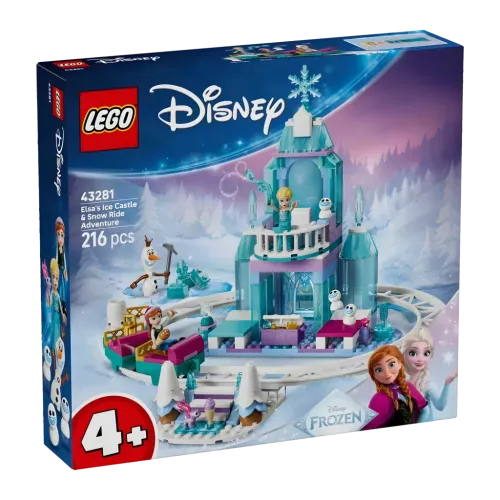 Set de construcción LEGO Disney Princess 43281 Castillo de Hielo de Elsa y Aventura en la Nieve 216 piezas A partir de 4 años