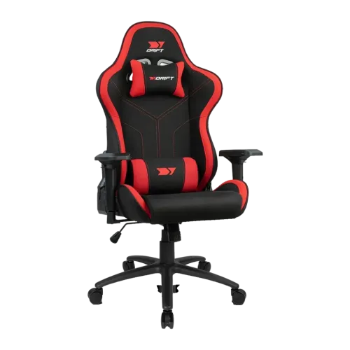 Silla Gaming Drift DR110 Negro/Rojo Tela Transpirable 4D 150kg