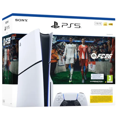 PlayStation 5 1TB Lector Blanco + EA FC 26