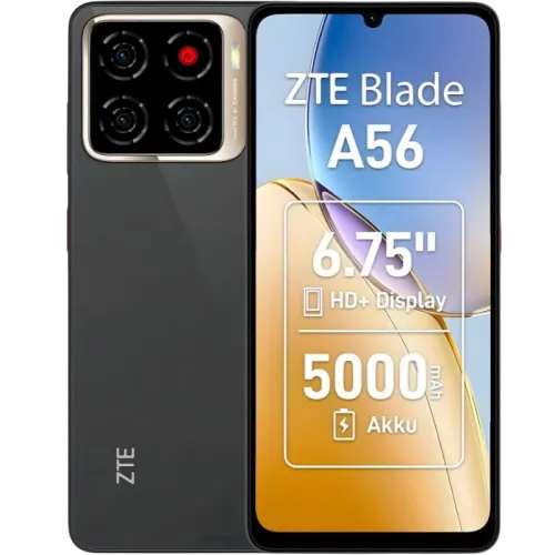 ZTE Blade A56 4GB/64GB Negro 6,75 pulgadas IPS 90Hz 13MP 5000mAh