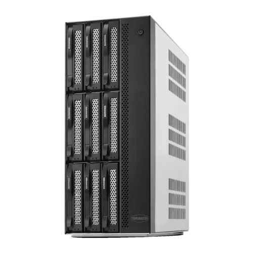 Servidor NAS TerraMaster 16GB Gris 9 Bahías Sin Discos 2 × 10GbE T9-500 Pro