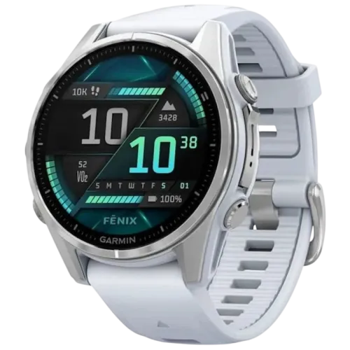 Garmin Fenix 8 43 mm Acero Blanco 1,3 pulgadas AMOLED GPS NFC 10 días 10ATM Smartwatch