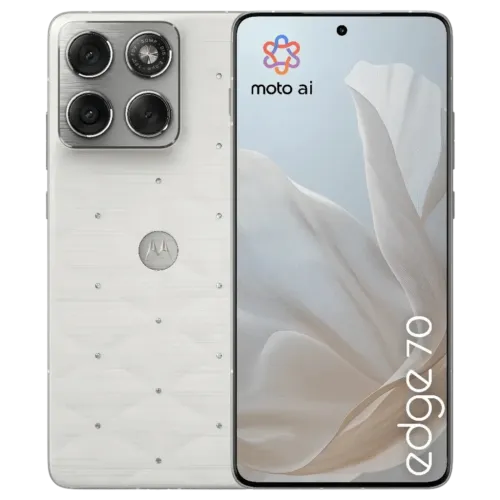 Motorola Edge 70 5G 12GB/512GB Pantone Cloud Dancer Crystals by Swarovski 6,7 pulgadas AMOLED 120Hz 50MP 4800mAh 68W NFC