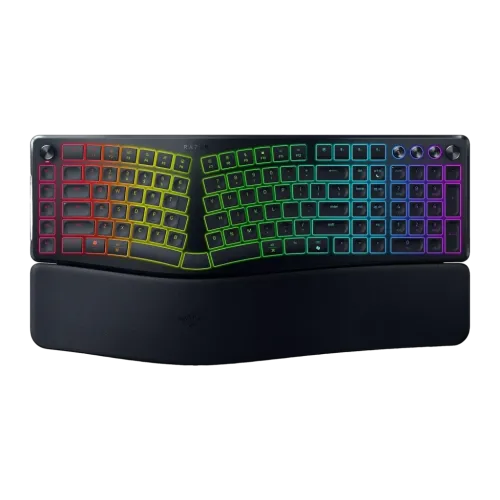 Teclado Razer Pro Type Ergo Inalámbrico Switch de Tijera RGB Negro