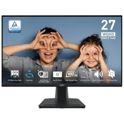 MSI Pro MP275Q Negro 27 pulgadas 2K IPS 100Hz 4ms Monitor