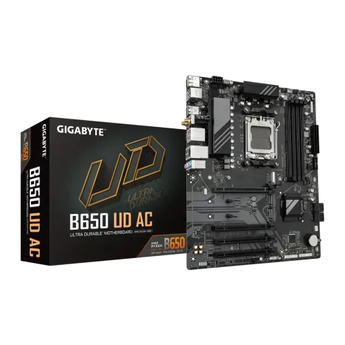 Placa base Gigabyte B650 UD AC DDR5 AM5 ATX WiFi 5 Marrón