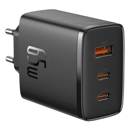 Baseus OS-Cube Pro 65W 2xUSB-C + USB Negro