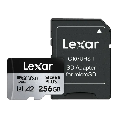 Lexar Professional Plus 256GB Plata 205MB/s U3 V30 Tarjeta microSD