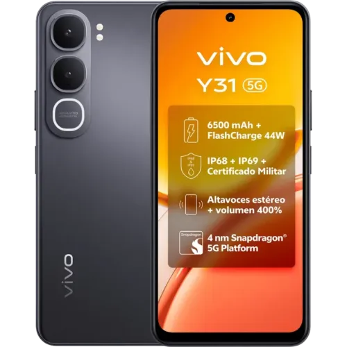 Vivo Y31 5G 6GB/512GB Negro 6,72 pulgadas IPS 120Hz 50MP 6500mAh 44W NFC
