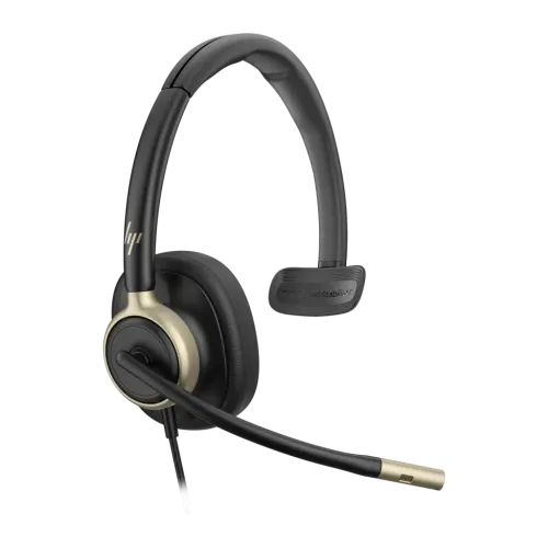 Auriculares HP Poly Mission 815 Cancelación de Ruido Activa Diadema Monoaural Negro