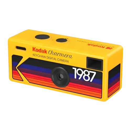 Cámara compacta Kodak 1.6MP Llavero Amarillo MicroSD hasta 128GB Charmera