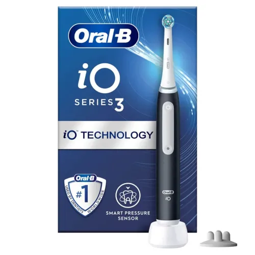Cepillo Eléctrico Oral-B iO 3 Matte Negro y Blanco 2min Temporizador