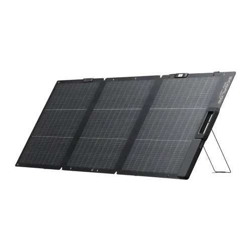 Panel Solar Plegable EcoFlow 160W Bifacial IP68 Negro