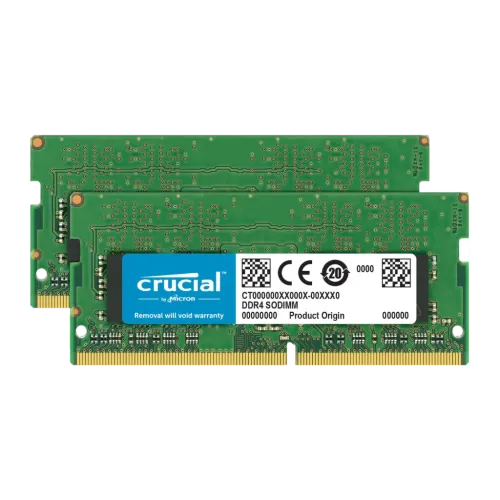 Memoria RAM Crucial SO-DIMM 64GB DDR4 2x32GB 3200MHz Verde CT2K32G4SFD832A