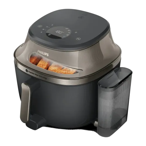 Freidora de Aire Philips Airfryer Serie 5000 NA547 con Vapor 7,2L 2000W 12 programas Negro