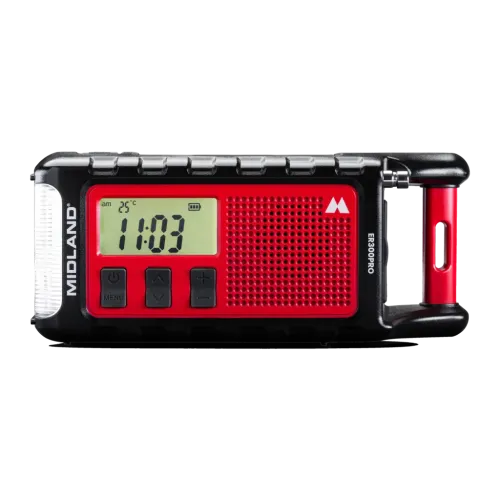Radio de emergencia Midland ER300 Pro Litio 10000mAh FM Negro