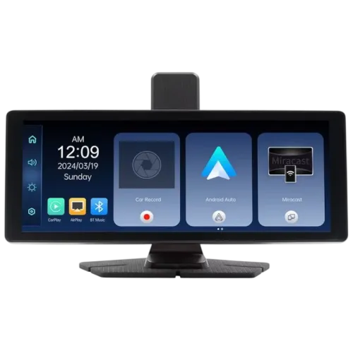 Pantalla táctil universal SWM V5311 10.26 pulgadas Carplay/Android Auto inalámbrico Dash Cam integrada Negro