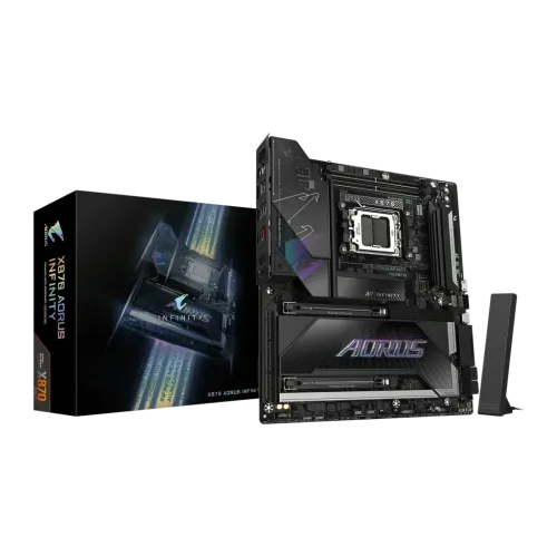 Placa base Gigabyte X870 AORUS Infinity AMD AM5 DDR5 E-ATX Wi-Fi 7 Negro
