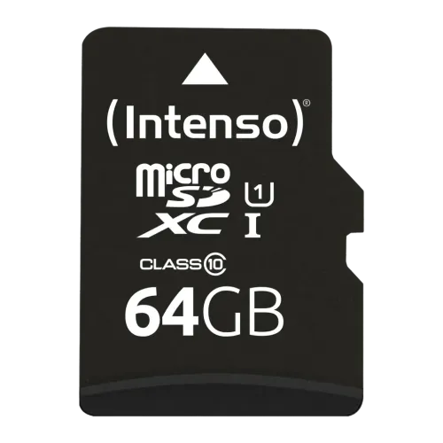 Tarjeta microSD Intenso MicroSDXC UHS-I Premium 64GB Negro