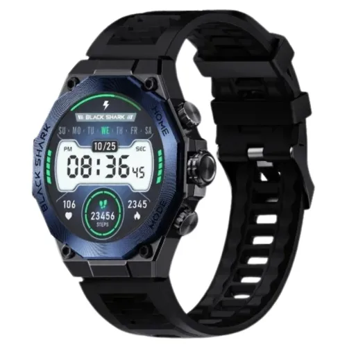 Black Shark S1 Pro Azul 1,43 pulgadas AMOLED NFC 15 días +100 deportes IP68 Smartwatch