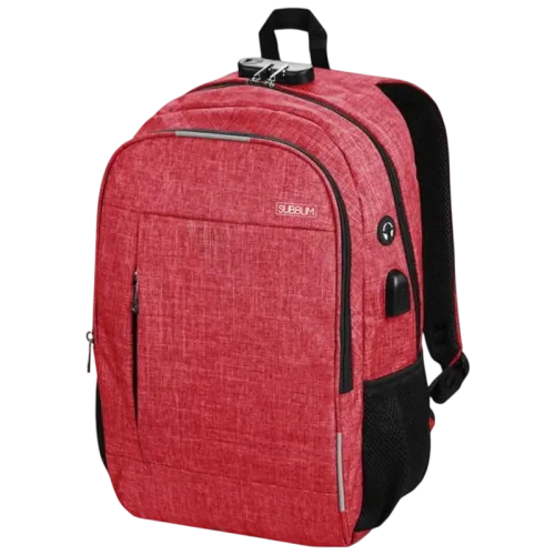 Subblim Urban Lock System 16 Rojo Mochila para Portátil