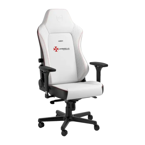 Silla Gaming Noblechairs HERO Resident Evil Umbrella Edition Blanco/Negro Cuero PU 4D