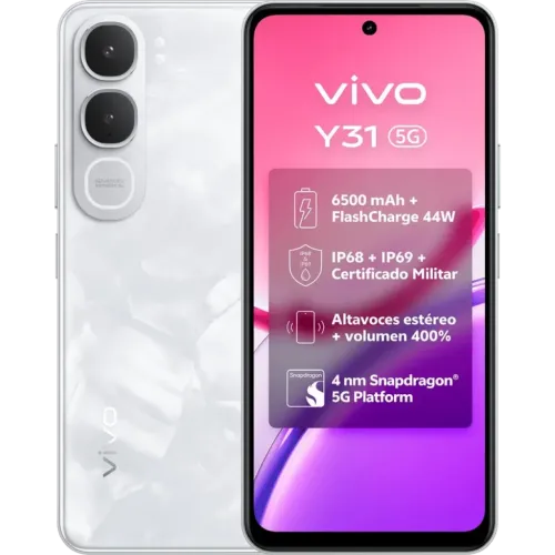 Vivo Y31 5G 6GB/256GB Blanco 6,72 pulgadas IPS 120Hz 50MP 6500mAh 44W NFC