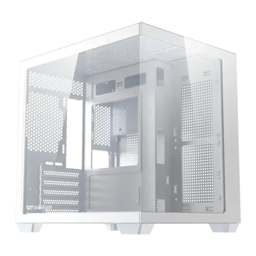 Caja PC DarkFlash B275 Cristal Templado 270° M-ATX / ITX 355x275x354mm Blanco