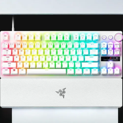 Teclado Gaming Razer Huntsman V3 Pro Tenkeyless 8KHz Switch Óptico RGB Blanco