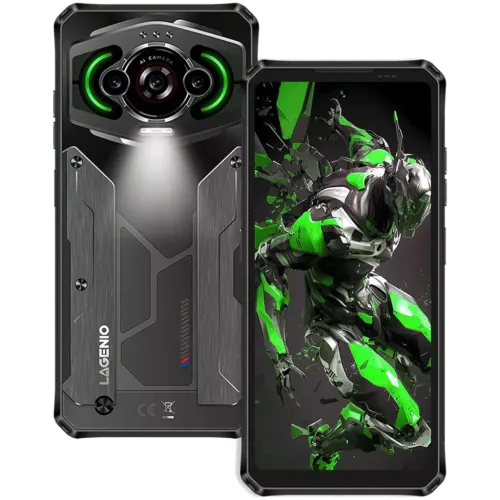 Lagenio Panther 1 4GB/128GB Negro Rugged IP68/IP69K 6,7 pulgadas 120Hz 13MP 5150mAh 18W NFC