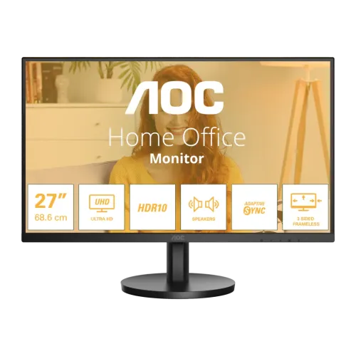 Monitor AOC U27B3A 27 pulgadas 4K UHD IPS 60Hz 4ms GTG