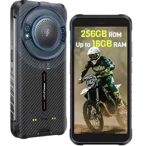 Ulefone RugKing 4G 8GB/128GB Negro Rugged IP68/IP69K 5,99 pulgadas IPS 50MP 9600mAh 18W NFC