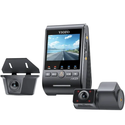 VIOFO A329SW 3CH 4K 30fps Frontal + 2K Trasera + 2K Cabina WiFi 6 Sony STARVIS 2 GPS 2,4 pulgadas HDR Dashcam