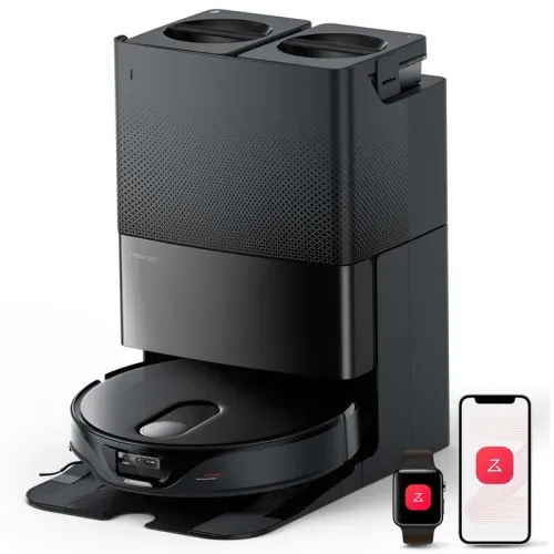 Roborock Qrevo Slim Negro 11000Pa friegasuelos autolimpieza 180 min 5200mAh Robot aspirador