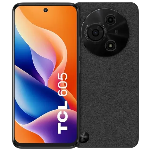 TCL 605 8GB/256GB Negro 6,7 pulgadas 90Hz 50MP 5200mAh 18W NFC