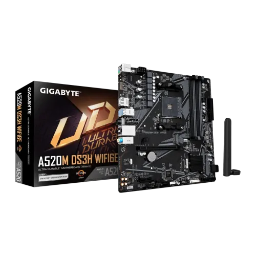 Gigabyte A520M DS3H WIFI6E AMD A520 AM4 DDR4 Micro ATX Placa base