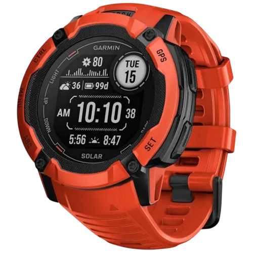 Garmin Instinct 2X 50 mm Solar Rojo 1,1 pulgadas MIP GPS NFC 10ATM Smartwatch