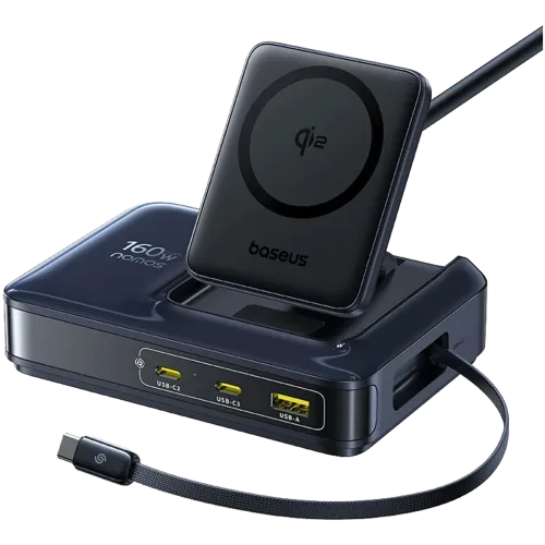 Cargador Baseus Nomos NH21 4 en 1 160W GaN