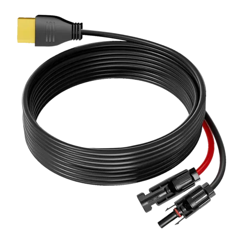 Cable Solar FOSSIBOT 5m MC4 a XT90 Negro XT90-MC4