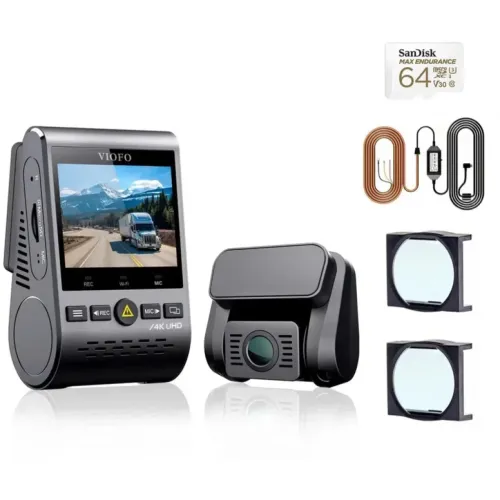 VIOFO A129 Pro Duo 4K UHD dual con WiFi y GPS trasera Full HD visión nocturna Dashcam
