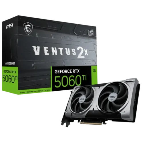 MSI GeForce RTX 5060 Ti Ventus 2X OC Plus 16GB GDDR7 Tarjeta gráfica