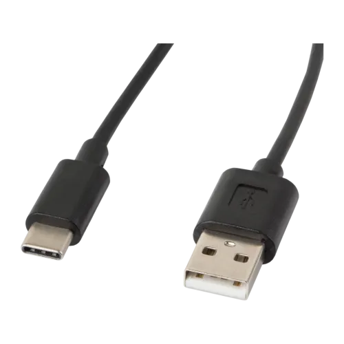 Cable usb Lanberg CA-USBO-10CC-0018-BK USB-C a USB-A 1,8m Negro