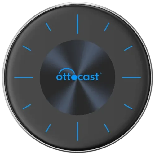 Ottocast OttoAiBox P3 SIM 4G LTE Negro inalámbrico Bluetooth Adaptador CarPlay y Android Auto