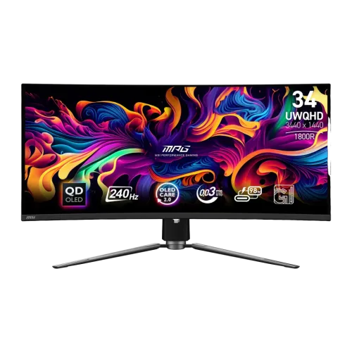 MSI MPG 341CQPX 34 pulgadas UWQHD QD-OLED 240Hz curvo UltraWide Monitor