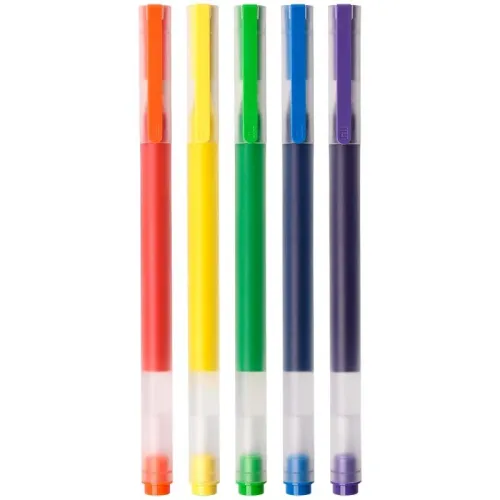 Xiaomi High-capacity Gel Pen (5-pack) Bolígrafos Punta Fina de 0.5mm en 5 Colores