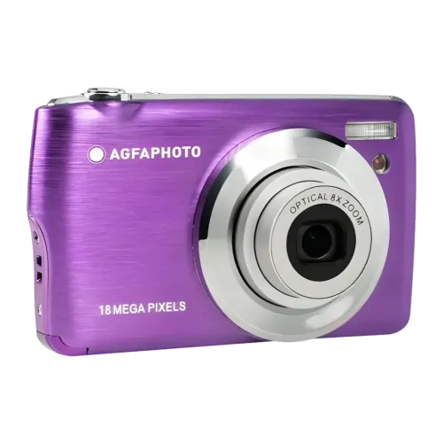 AgfaPhoto Púrpura CMOS 1/3,2 pulgadas Full HD 1080p 18MP DC8200 Cámara digital para niños