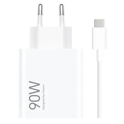 Cargador de carga Rápida Xiaomi 90W HyperCharge Combo USB Tipo-A + Cable USB-C 1m