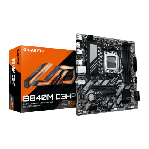 Gigabyte B840M D3HP AMD B840 AM5 DDR5 mATX Sin WiFi 2 ranuras M.2 Placa base