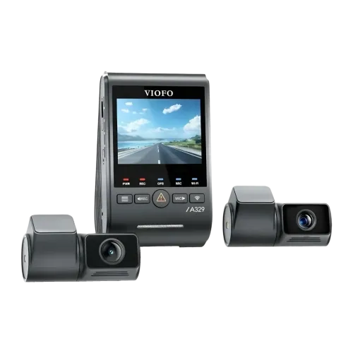 VIOFO A329T 3CH GPS 4K WiFi 2,4 pulgadas HDR visión nocturna modo parking control por voz supercondensador Dashcam
